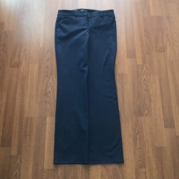 Express Editor Blue & Black Plaid Size 4 Boot Cut Pants. EUC - Picture 2 of 7
